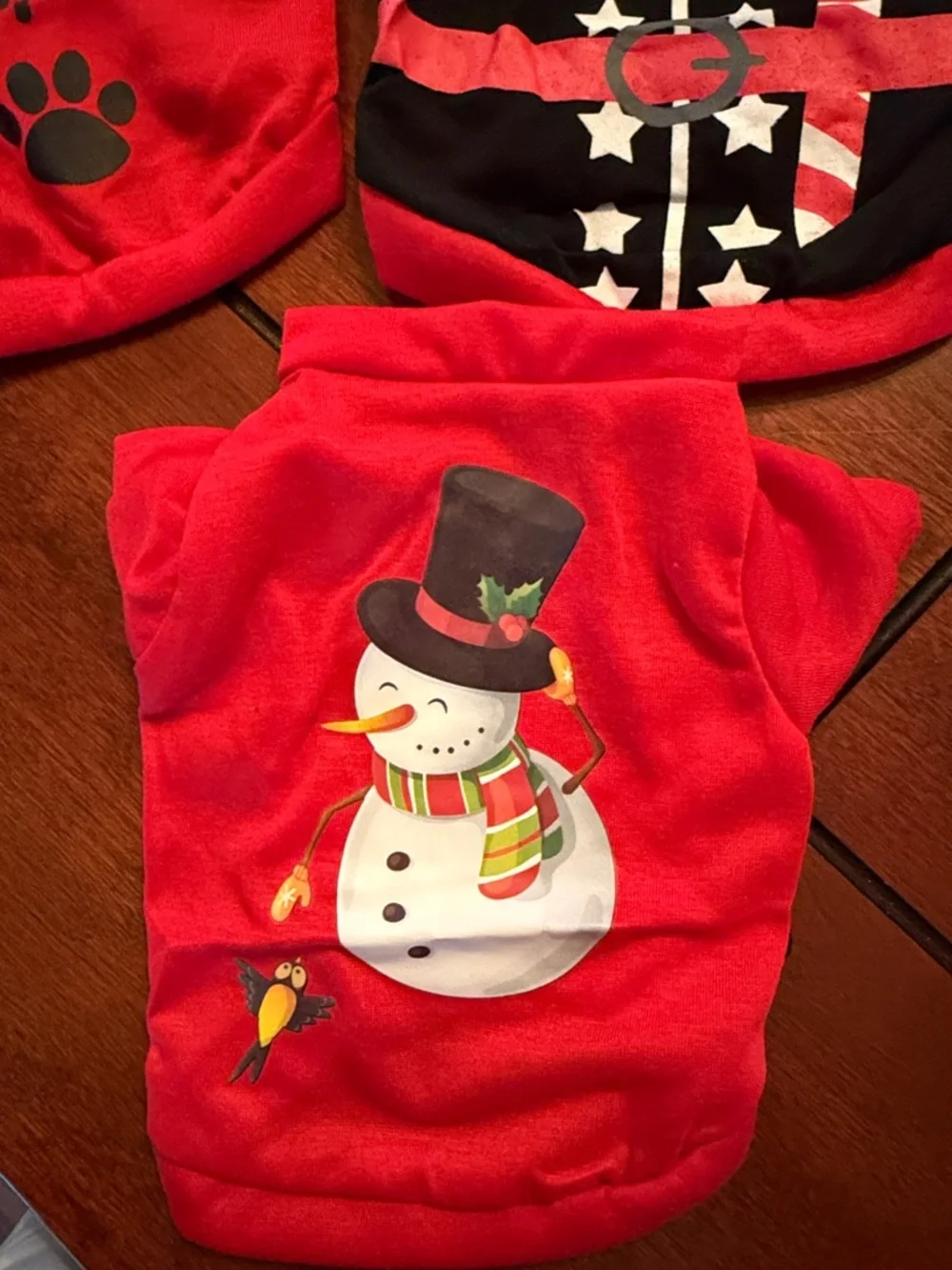 Holiday Dog Tee Set - Red Festive Designs